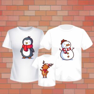 Camisetas Navideña familia diseño pre-establecido – Diseñando con