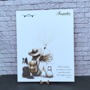 árbol de huellas para bodas diferentes tamaños personalizados con detalles especiales