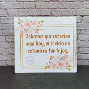 Cartel de pajecito personalizado en adhesivo de alta calidad