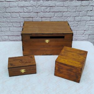 Buzon para lluvia de sobre personalizado para todo evento en madera diferentes diseños