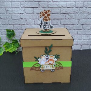 Cofre para lluvia de sobres para bodas y eventos personalizado diseño especial