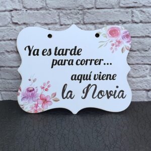 Cartel de pajecito personalizado en adhesivo de alta calidad