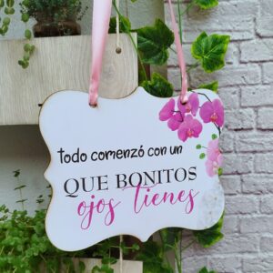 Cartel de pajecito personalizado en adhesivo de alta calidad