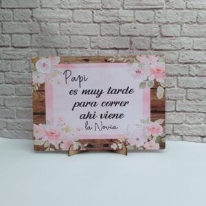 Cartel de pajecito personalizado en adhesivo de alta calidad