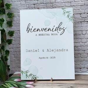 Cartel de bienvenida para todo evento personalizado