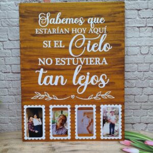 Cartel del recuerdo para bodas y eventos personalizado