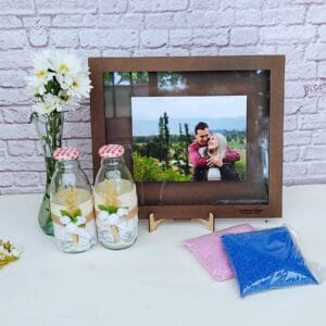 Cuadro para ceremonia de la arena de bodas