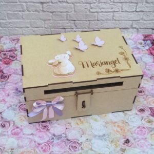 Cofre para lluvia de sobres para bodas y eventos personalizado diseño especial
