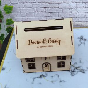 Cofre para lluvia de sobres para bodas y eventos personalizado diseño especial