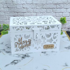 Cofre para lluvia de sobres para bodas y eventos personalizado diseño especial