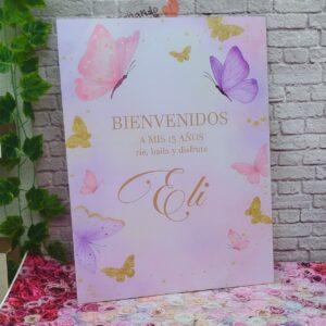 Cartel de bienvenida para todo evento personalizado