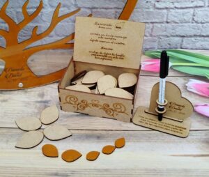 Cuadro de firmas en estilo circulo con árbol personalizado para toda ocasión