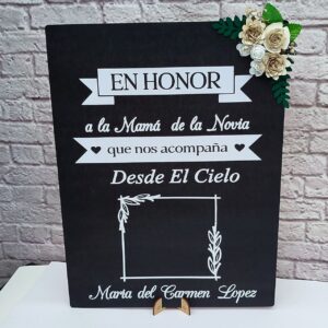 Cartel del recuerdo para bodas y eventos personalizado