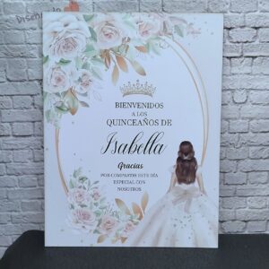 Cartel de bienvenida para todo evento personalizado