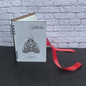 Libro de firmas personalizado para todo evento, tapa en madera
