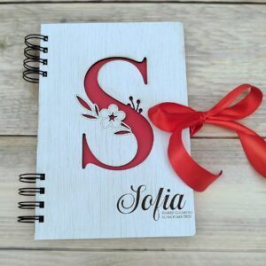 Libro de firmas personalizado para todo evento, tapa en madera
