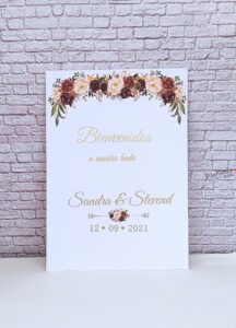Carteles bienvenida de Boda