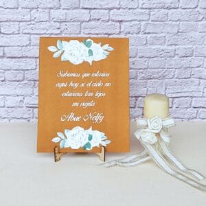 Cartel del recuerdo para bodas y eventos