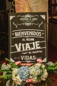 Carteles bienvenida de Boda