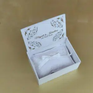 cofre para anillos de boda