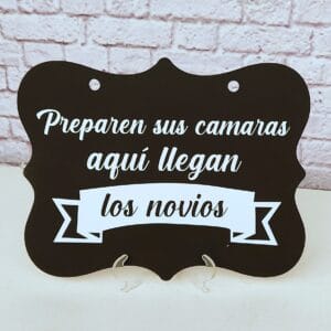 Cartel para pajecito de Boda