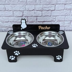 Bandeja de comida para mascota personalizados