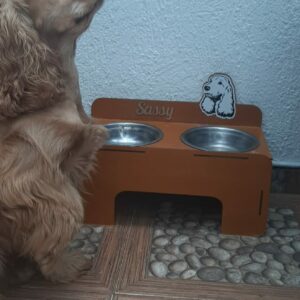 Bandeja de comida para mascotas personalizado