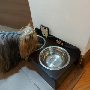 Bandeja de comida para mascotas personalizado