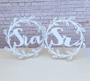 Decoración silla de los novios