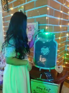 Frasco de firma para bodas