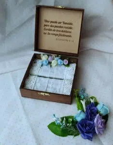 cofre para anillos de boda