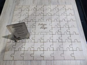 Rompecabezas para firmas de boda