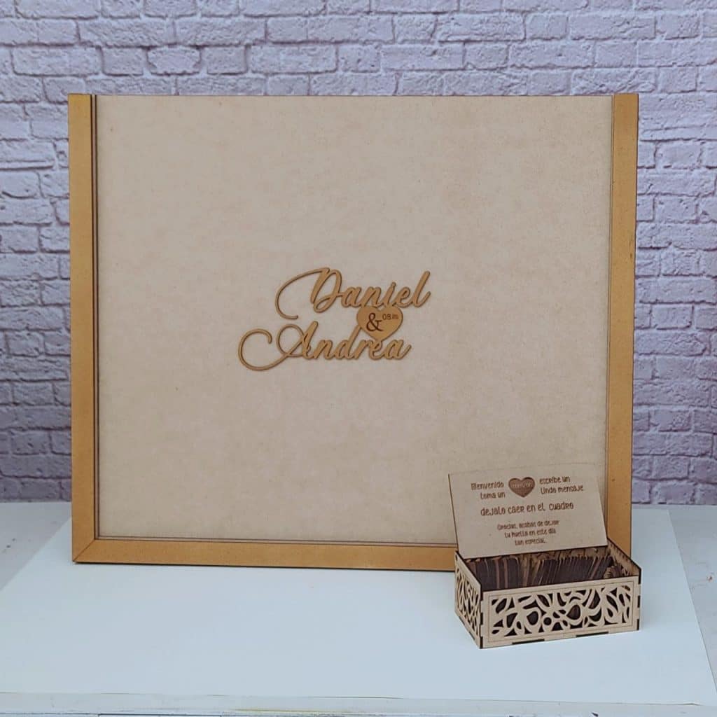 Cuadro de firmas para boda