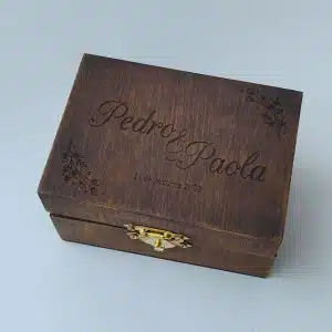 cofre para anillos de boda vintage