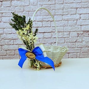 Canasto decorado para petalos
