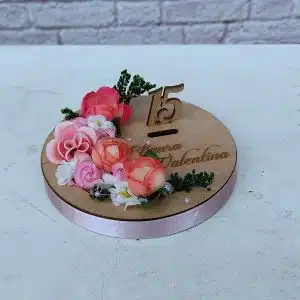 Porta anillo de quinceaños