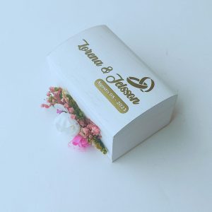 Cofre tipo baúl para anillos de boda