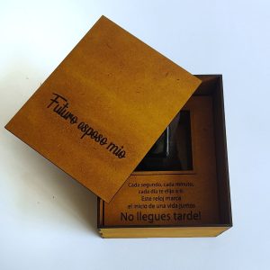 Cofre para reloj de novio, regalo de compromiso para el novio