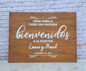 Carteles bienvenida