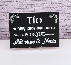 Cartel de pajecito personalizado