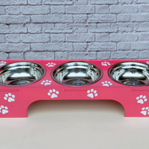comedor elevado de comida para mascotas