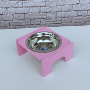 comedor elevado de comida para mascotas