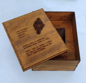 Caja para reloj de compromiso, regalo para el novio