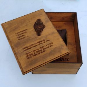 Caja para reloj de compromiso, regalo para el novio