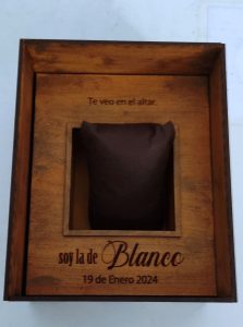 Caja para reloj de compromiso, regalo para el novio