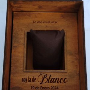 Caja para reloj de compromiso, regalo para el novio