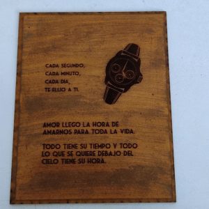Caja para reloj de compromiso, regalo para el novio