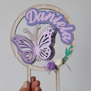 Pin o topper para tortas o ponques decoración toda ocasión