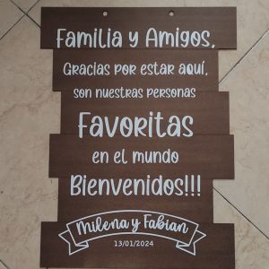 Cartel de bienvenida para toda ocasión