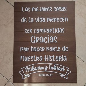 Cartel de bienvenida para toda ocasión